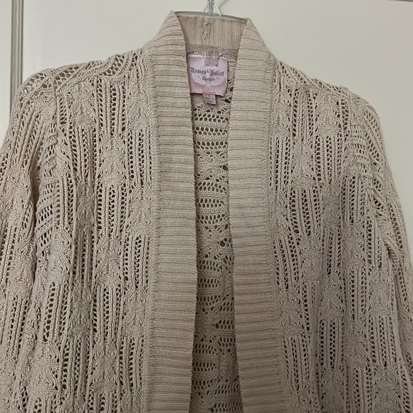 Romeo & Juliet cream cardigan size: S - Picture 2 of 8